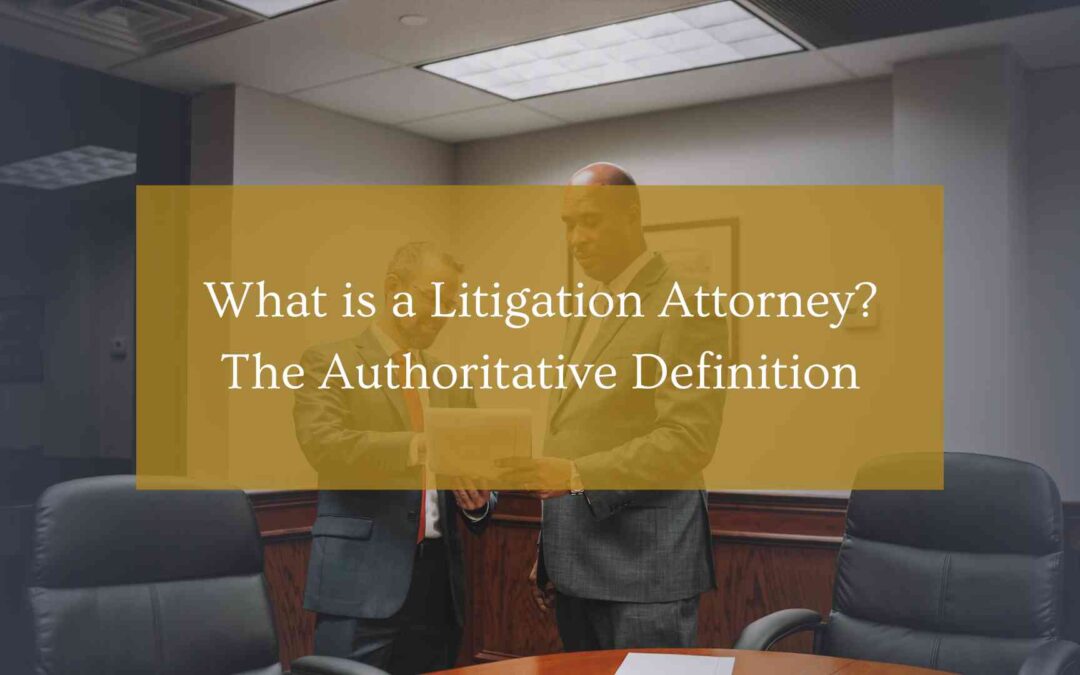 What is a Litigation Attorney? The Authoritative Definition
