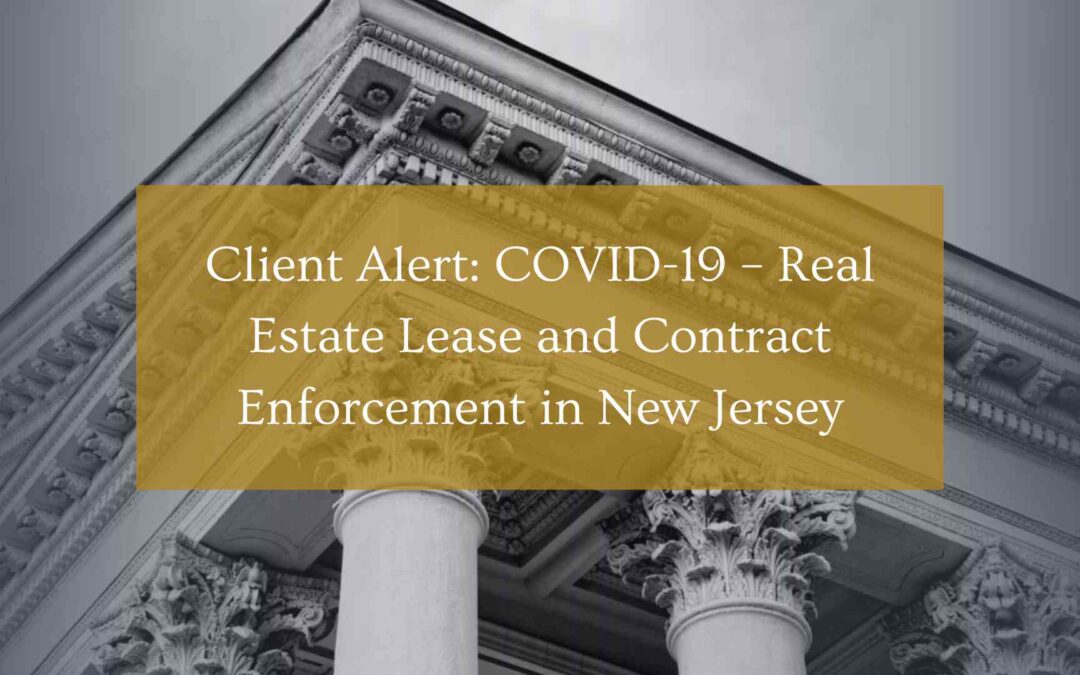 Covid-19 real estate leases in Morristown NJ